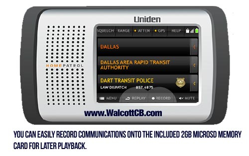 Uniden HomePatrol-1 Digital TouchScreen Trunk Tracking Scanner