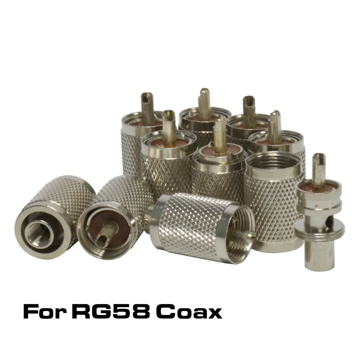 10 Pack of Replacement PL-259's for RG58 Coax