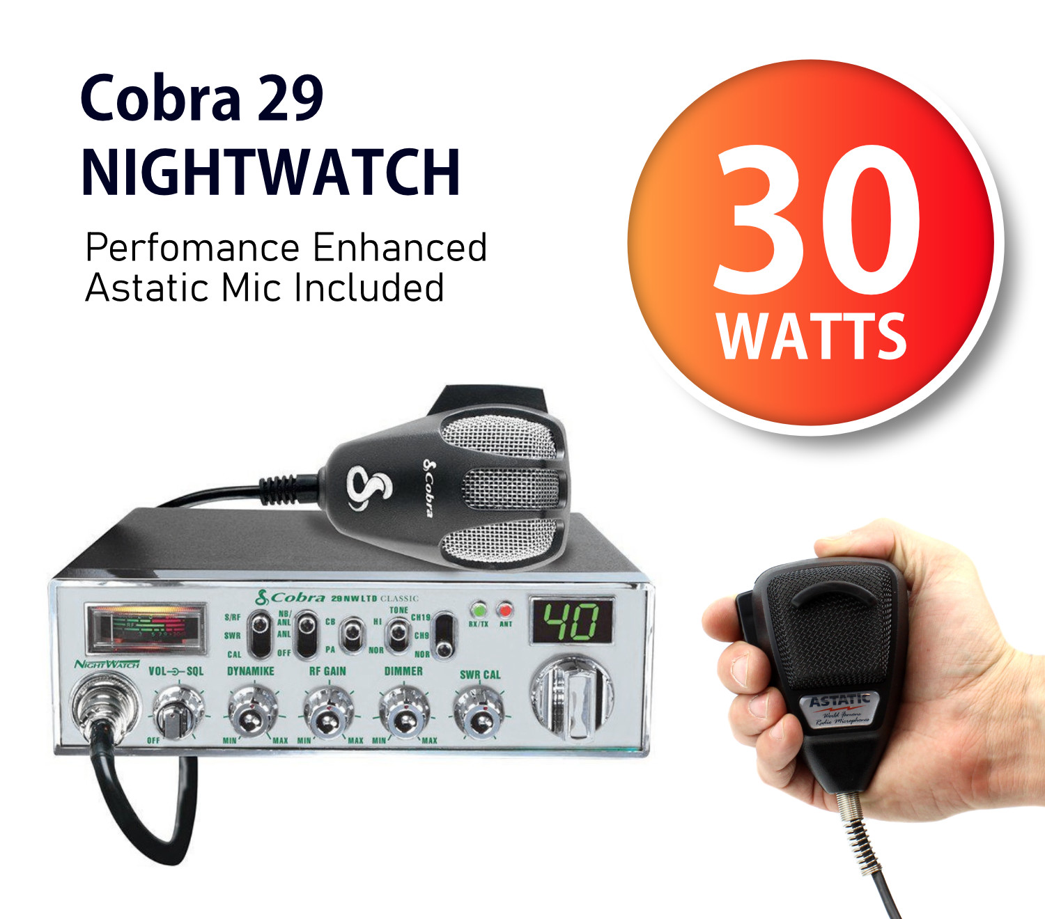 Cobra 29 Nigthwatch CB Peak Deal Walcott Radio