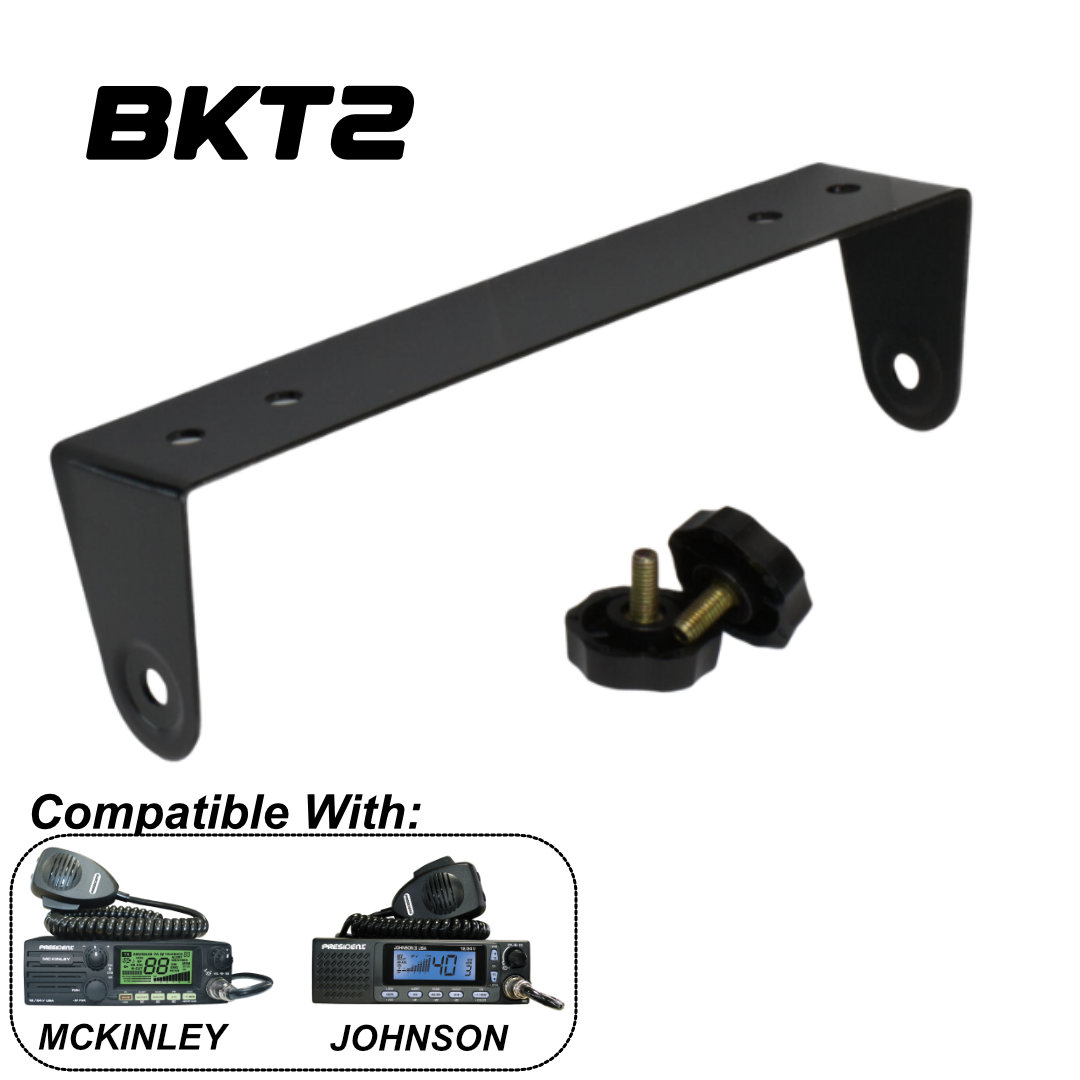Replacement Bracket & Knobs President McKinley & Johnson CB Radios