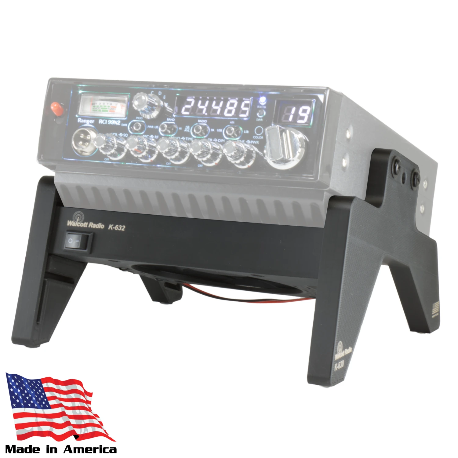 Radio Stand and Fan for High Powered 10 Meter Radios