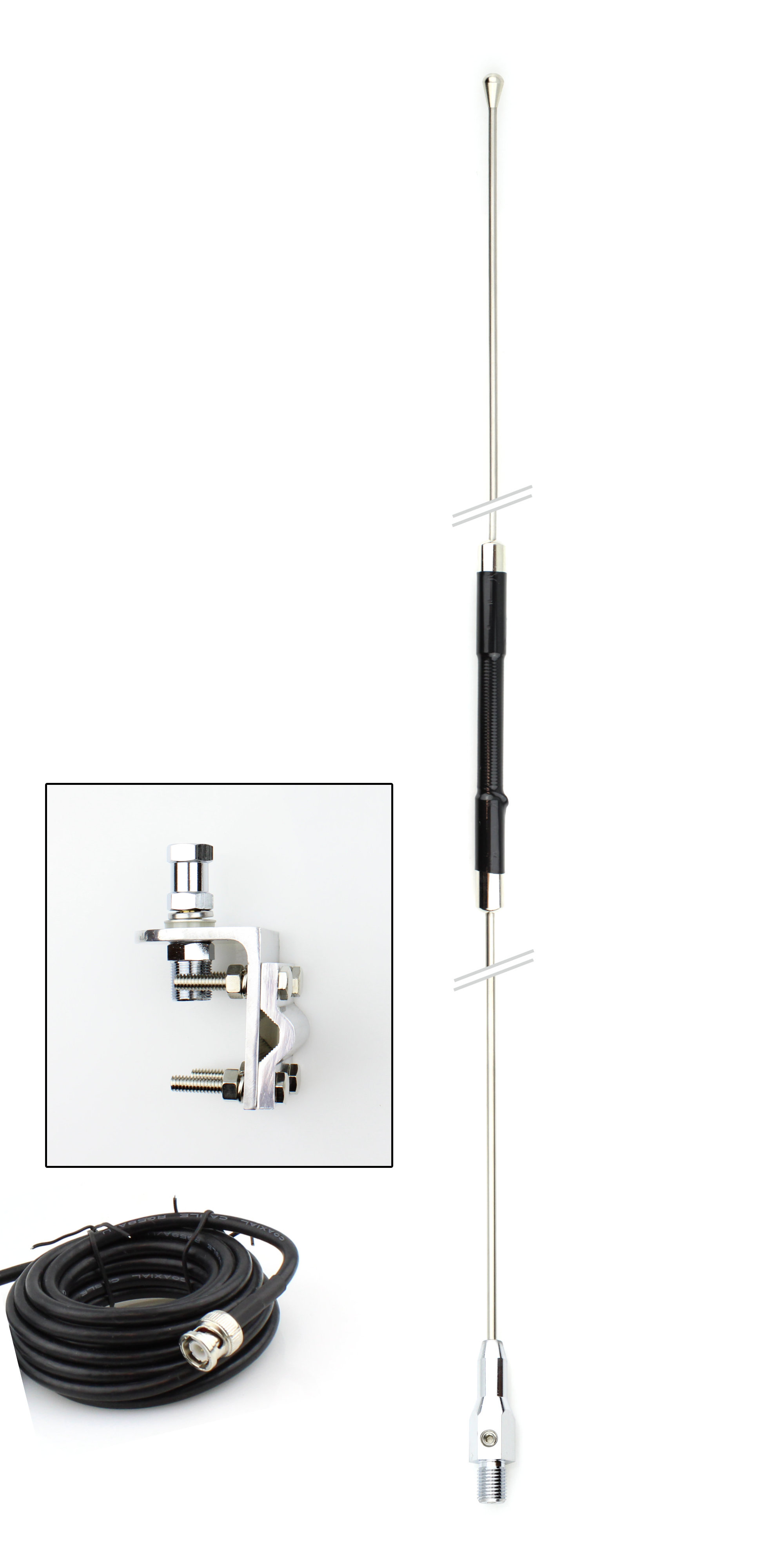 PC360MMBN 3' Tri-Band Scanner Antenna Mirror Mount Kit