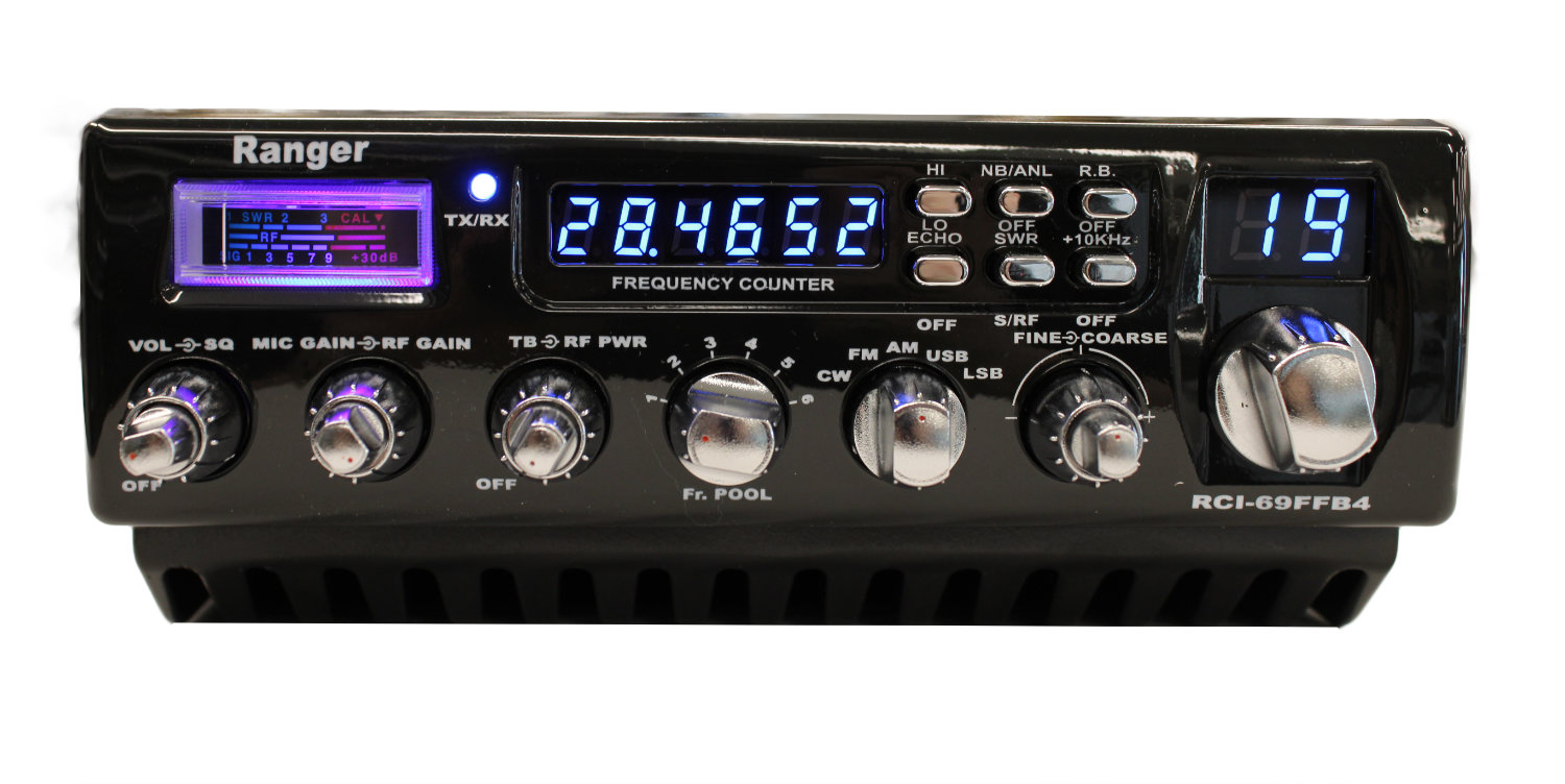 Ranger RCI69FFB4 400 + Watts Modulation SSB 10 Meter Radio