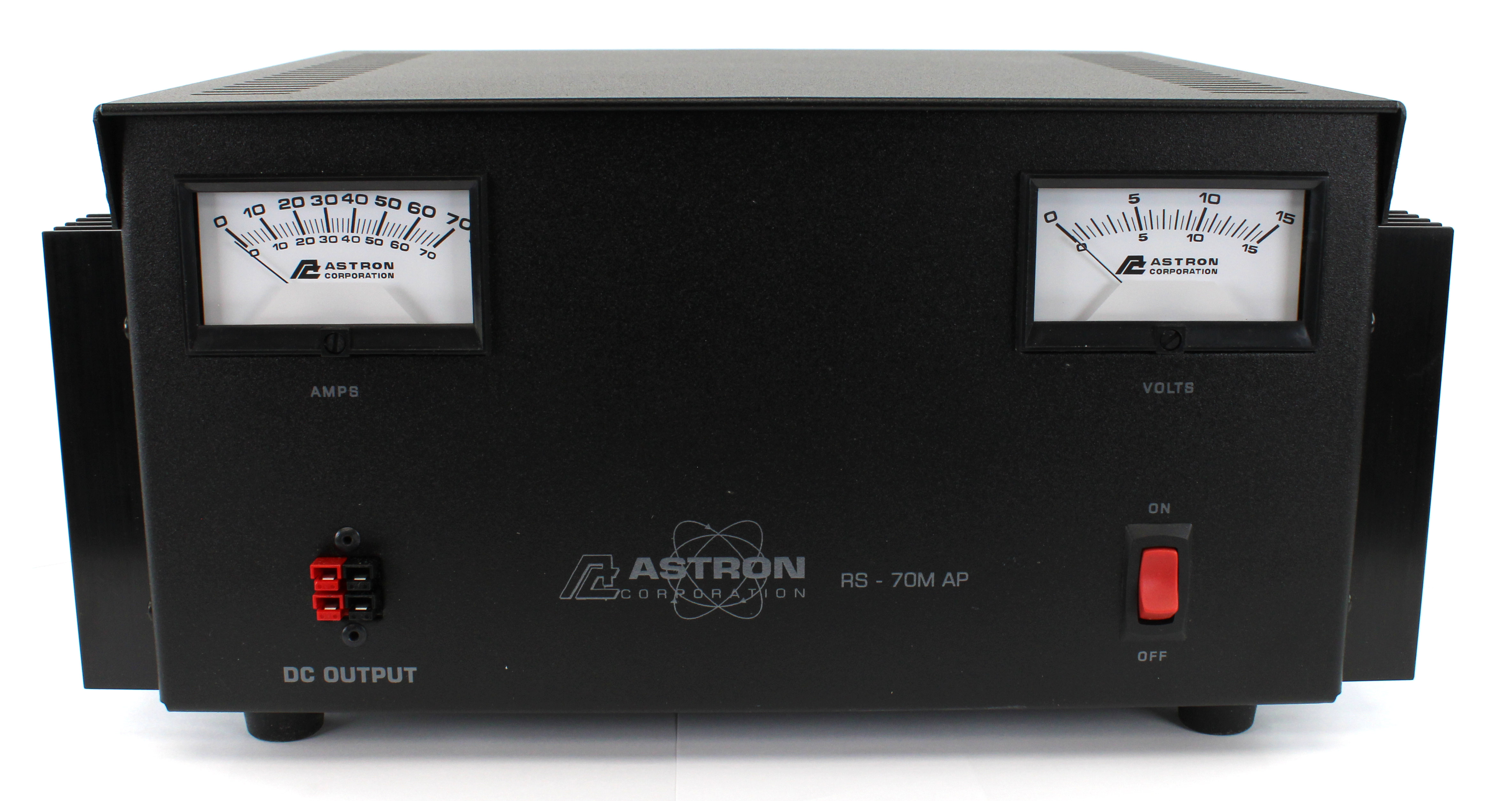 Astron RS70MAP Power Supply with Anderson Power Poles and Dual Meters