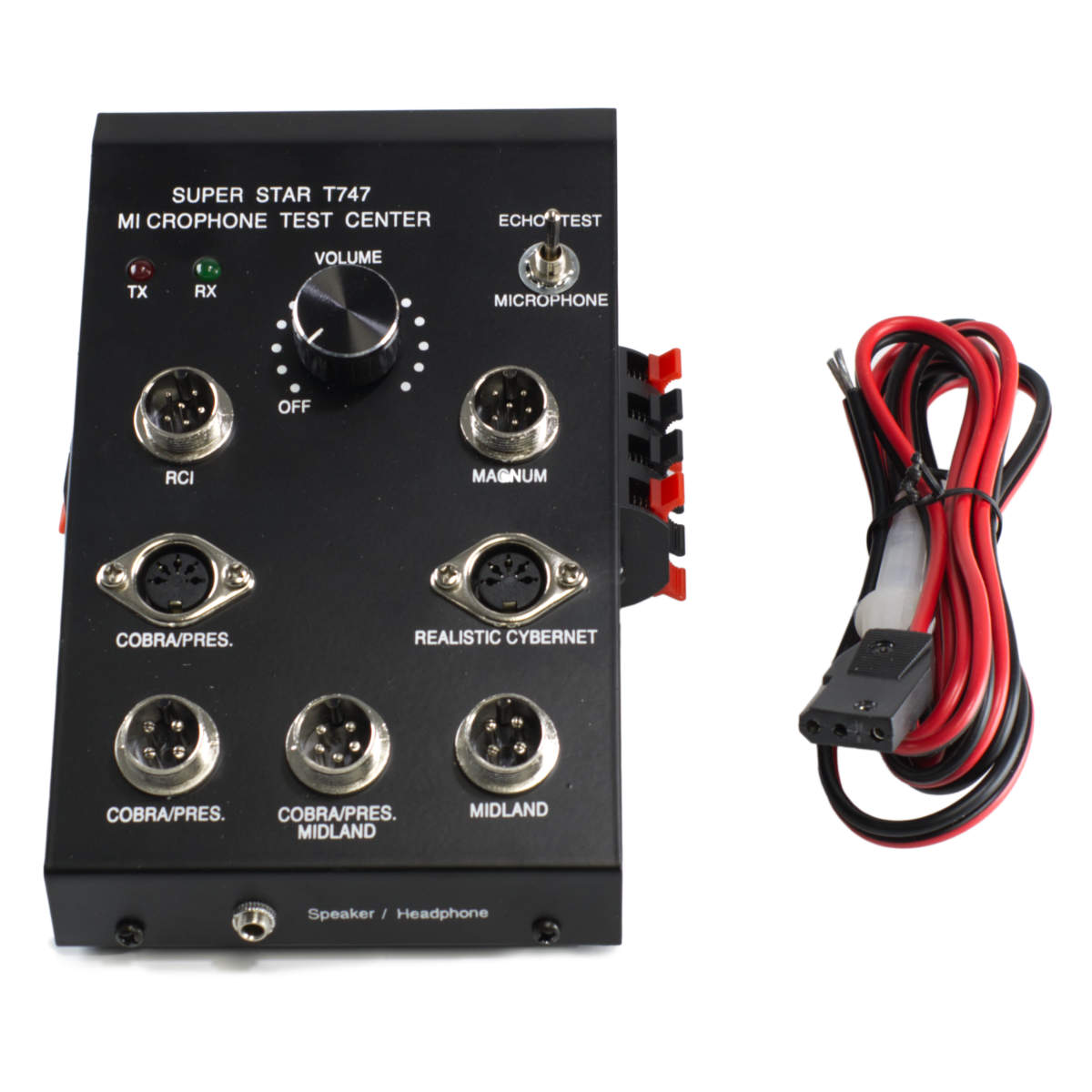 T747 Microphone Test Station with Power Cord T747 Microphone Test Station with Power Cord