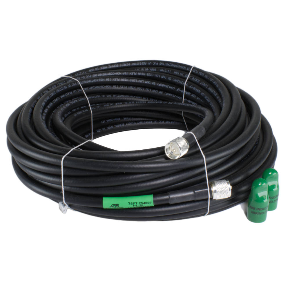 75' 25400F-PL-75 ABR Industries 400UF type 25400F Coax Cable