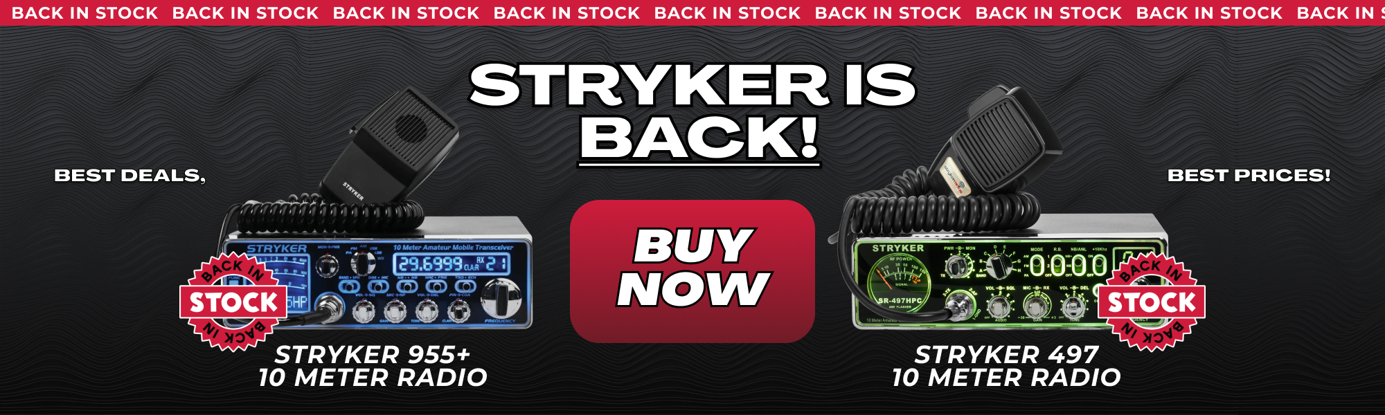 Announcing two Stryker models back in stock