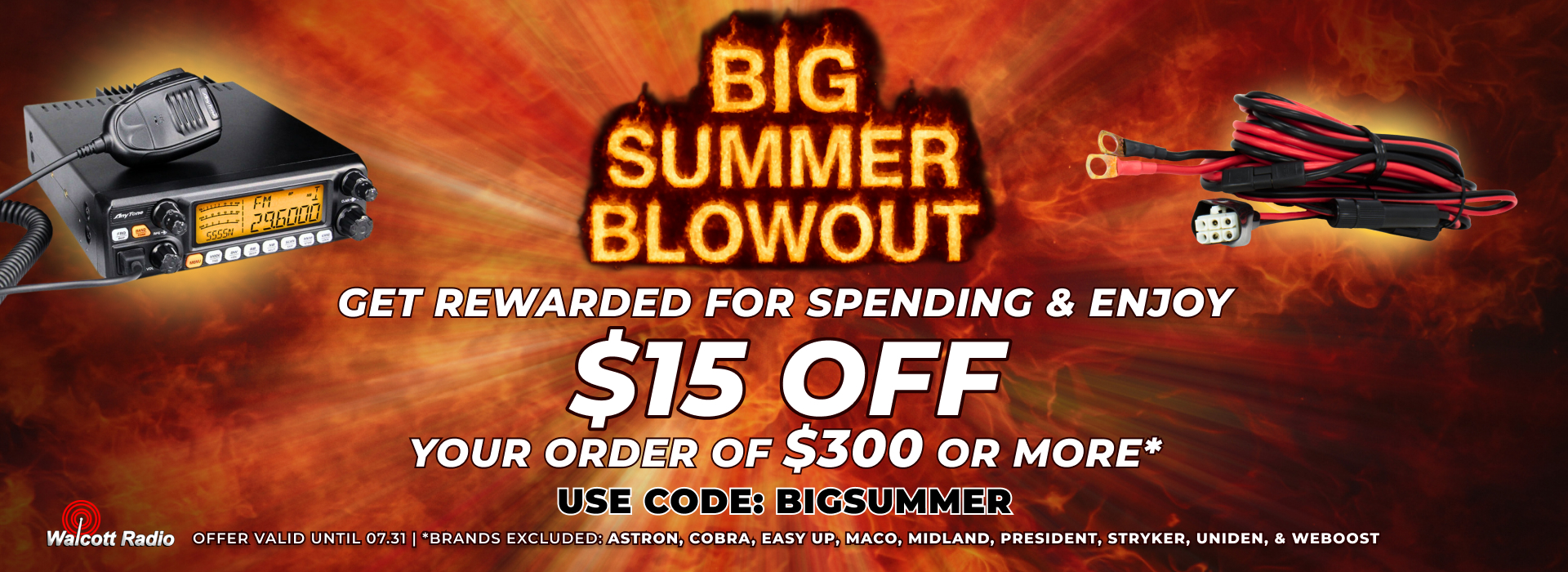 Get rewarded for spending and get 15 off your order of 300 or more