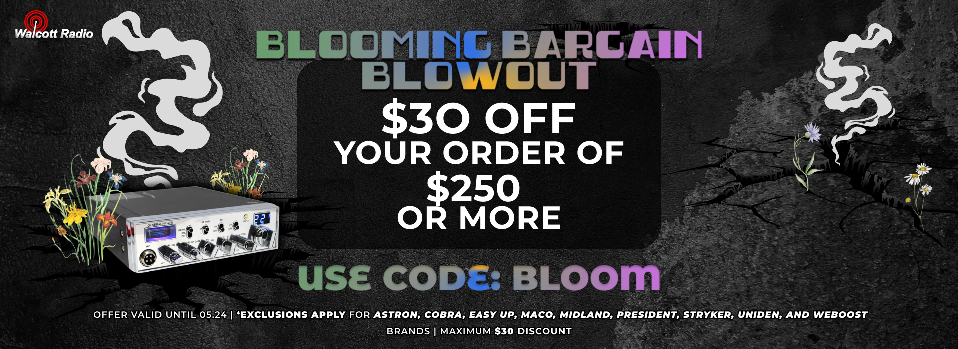 Enjoy 30 off any order of 250 or more