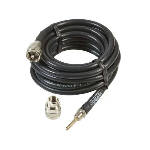 Rocket Radio CB Aerial Body Mount PSM-1 – With 7m RG58 Coax & PL259 – Fits Land Rover 4x4, 3/8" Stud