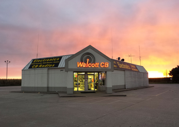 A nice sunset view of Walcott Radio
