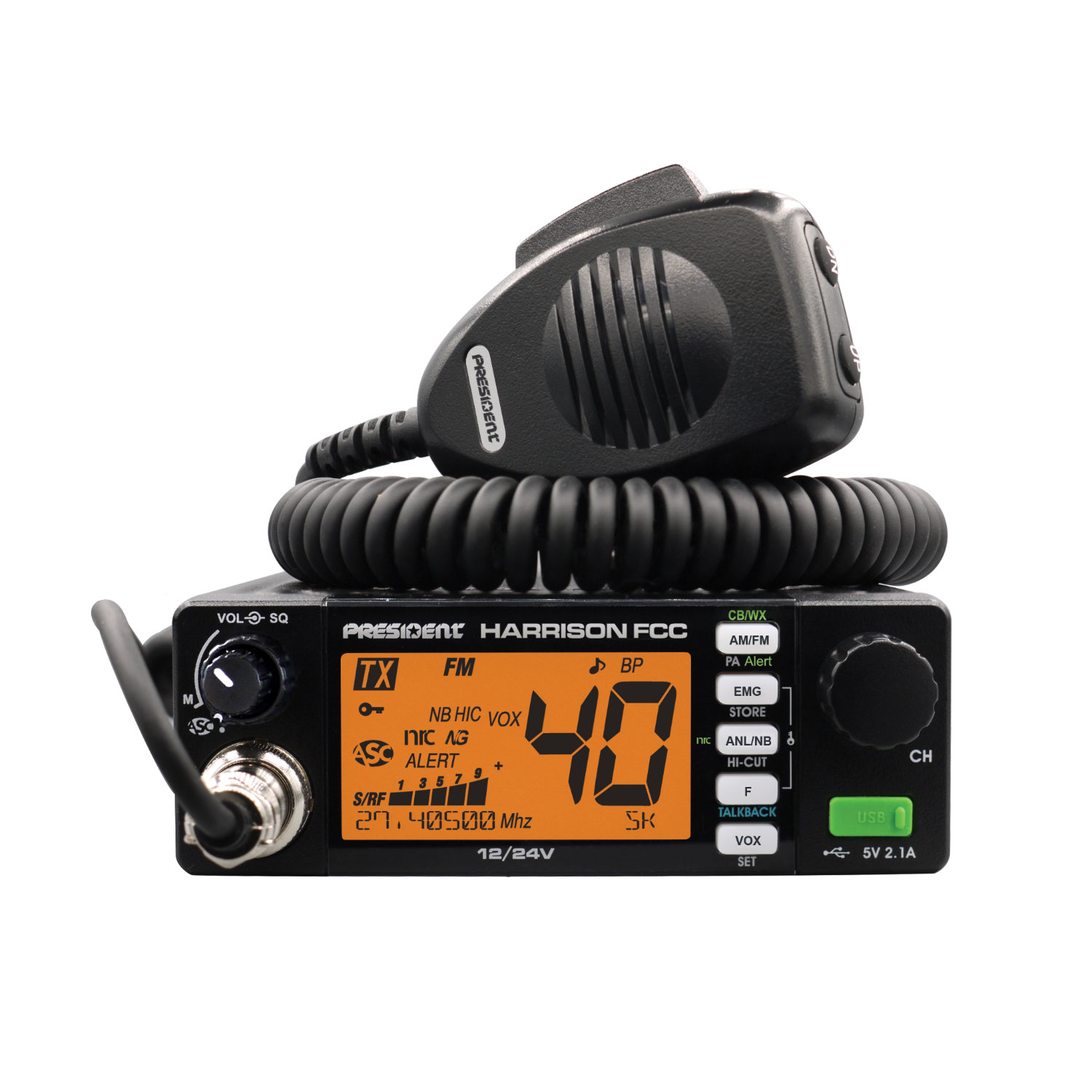 NEW President Harrison FCC CB Radio with CTCC/DCS