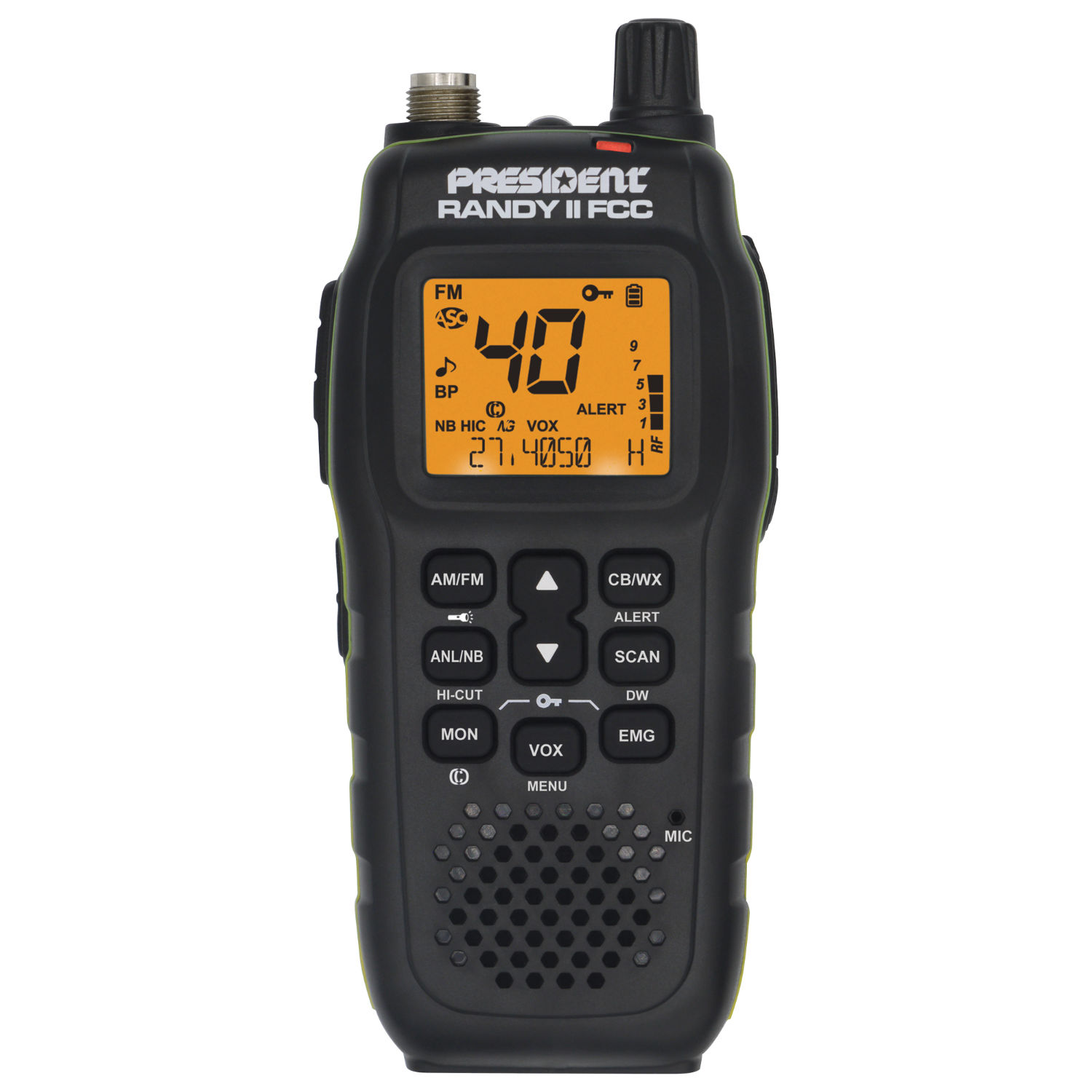 President RANDY II FCC FM Handheld CB Radio