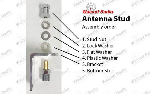 Correct antenna stud washer installation order diagram