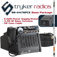 Stryker SR447HPC2 Base Station Package - Comes with the radio, K-620 base station conversion kit, Solarcon A99 antenna, &amp; 50' of cable