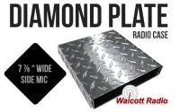 Diamond Plate Replacement Radio Case for DX Sized Radios - SIDE MIC