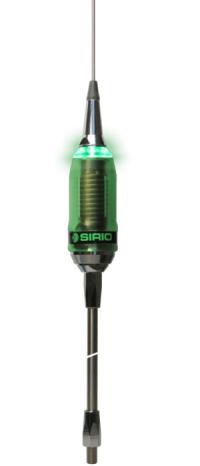Sirio PERFORMER P5000 6. Foot CB and 10 Meter Antenna - Lights Up Green During Transmit