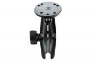 RAM 1in Diameter Ball Double Socket Arm with 2.5in Round Base