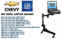 No-Drill Laptop Mount for Chevy Avalanche, Silverado, Suburban..