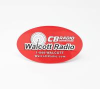 Walcott Radio Bumper Sticker 5in by 3in