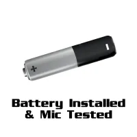 AAA Battery Installed and Microphone Tested