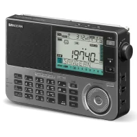 Sangean ATS-909X2 right side view showing the volume control, and switches