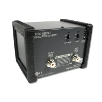 back of the Daiwa CN-901HP SWR & power meter showing the antenna connections, PEP hold switch, on/off light switch, and DC power jack