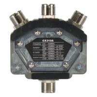 rear view of a diamond cx310a 3 position coax switch