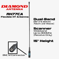 Diamond Antenna RH77CA High-Gain Dual-Band / Scanner HT Antenna - BNC