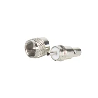 A replacement PL-259 connector for Driver Extreme M213 cables taken apart