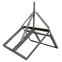 Easy Up Non Penetrating Peak Roof Mount and Mast