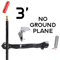 Firestik FG3648B 3' No Ground Plane CB Antenna Kit - BLACK