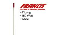 Francis Fiberglass CB Antennas 4 Foot CB24 White