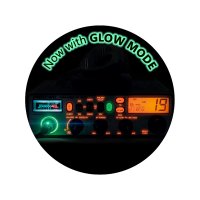The President Walker IV CB shown in a dark environment to highlight the new glowing faceplate
