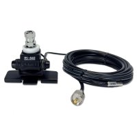Comet HD-5 3/8-24 Lip Antenna Mount and Cable for CB Antennas and Ham Sticks