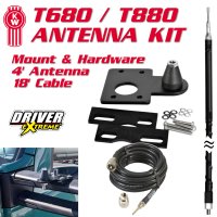 Complete Driver Extreme CB Antenna Kit for Kenworth T680 / T880 Trucks