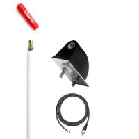 Firestik LG3M2W 3' White No Ground Plane CB Antenna Kit