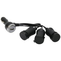 MobileSpec MS211USBBL 4-Way 12-Volt and USB Adapter