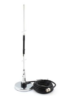 TELESCOPING SCANNER ANTENNA WITH RIGHT ANGLE BNC CONNECTOR VHF & UHF & More 