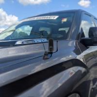gmrs antenna mounted to the fender of a toyota tundra