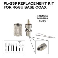 Replacement PL259 connector for Base Station coax cable, RG8U