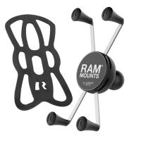 RAM MOUNT RAM-HOL-UN10BU Universal X-Grip IV Large Phone/Phablet Holder with 1\