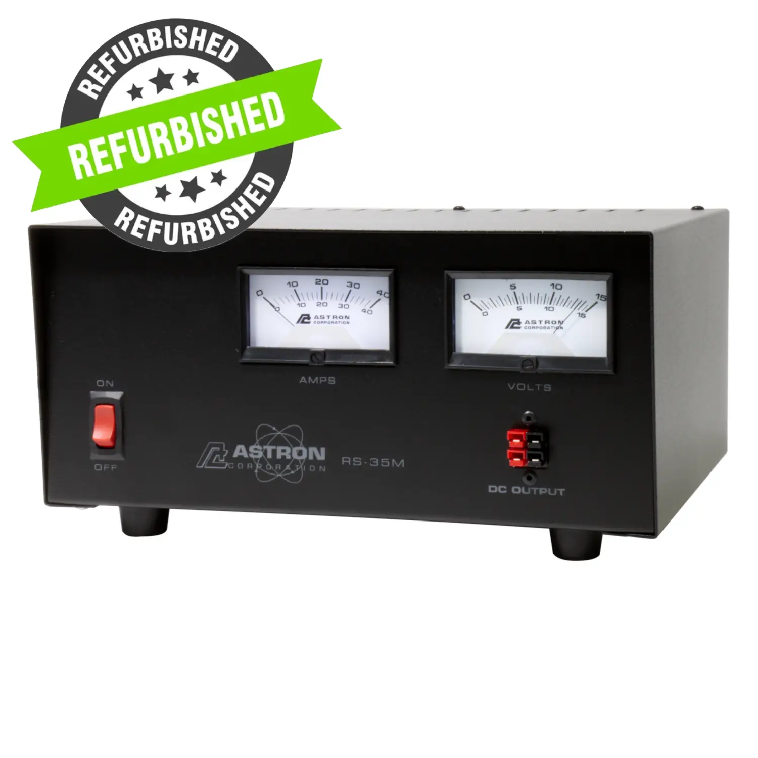REFURBISHED - Astron RS-35M-AP Power Supply with Anderson Power Poles and Dual Meters