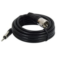 AM/FM Antenna Coax Cable 10 Feet Long with Motorola Connector and PL-259 Connector