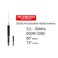 Diamond Antenna SD330 HF Screwdriver Mobile Antenna