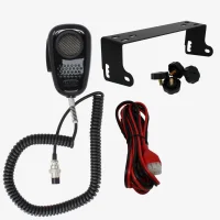 SS-99VHP Included accessories including SRA198 noise canceling microphone, mounting bracket, and 6-pin power cord.