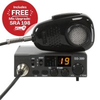 Superstar SS-399 Compact 10m Radio with Noise Cancelling Mic and Attached Cig Plug