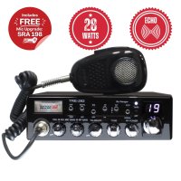 Texas Ranger TRE292 CB Radio with Roger Beep - Compact Cobra 29 Size Chassis - Peaked to Maximum Performance AND Echo Installed