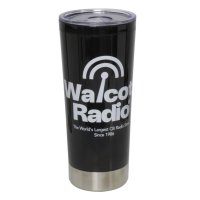20oz Walcott Radio Tumbler | Plastic Travel Cup w/ Sliding Lid & Metal Base