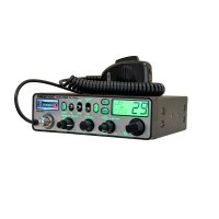 Angled view of the President Walker IV CB Radio with green display